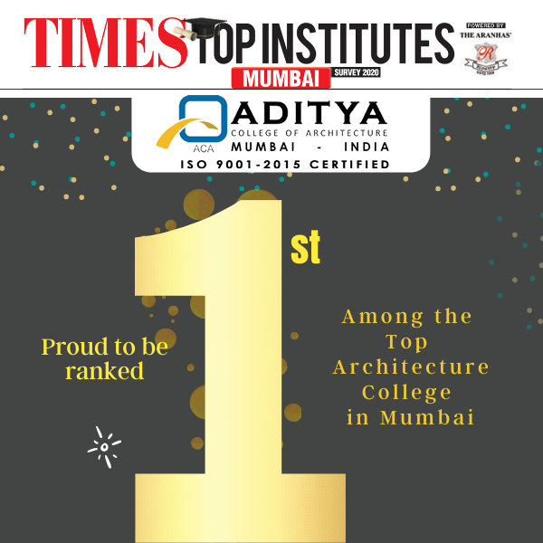 Ranked 1st Among the Top Architecture College  in mumbai